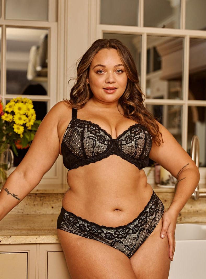 Thumbnail: Debbie Lace Organic Cotton & Silk Plunge Bra