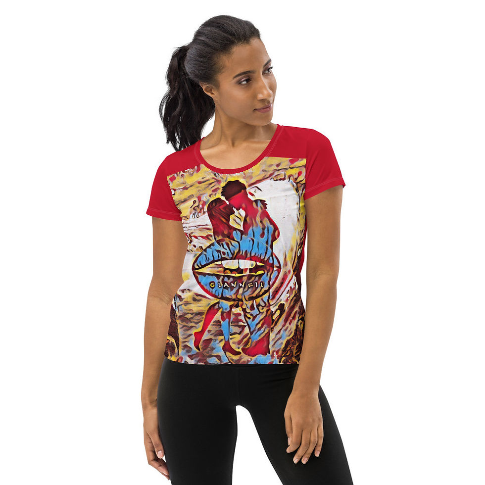 Thumbnail: THE KISS Women's Athletic T-shirt by Gianneli