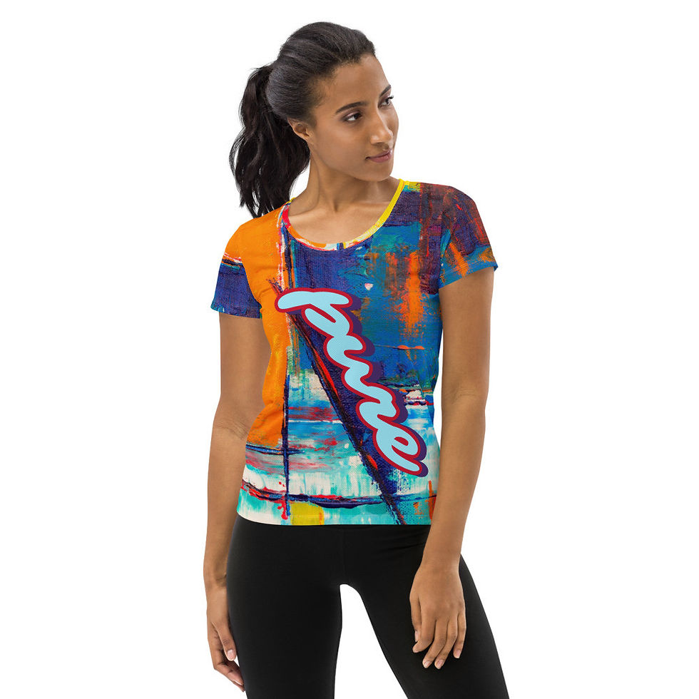Thumbnail: PURE LOVE Women's Athletic T-shirt by Gianneli