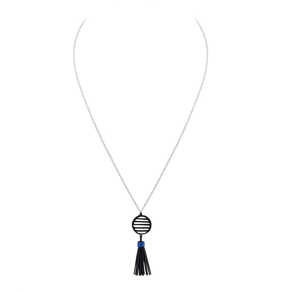Lunar Rubber Tassel Necklace