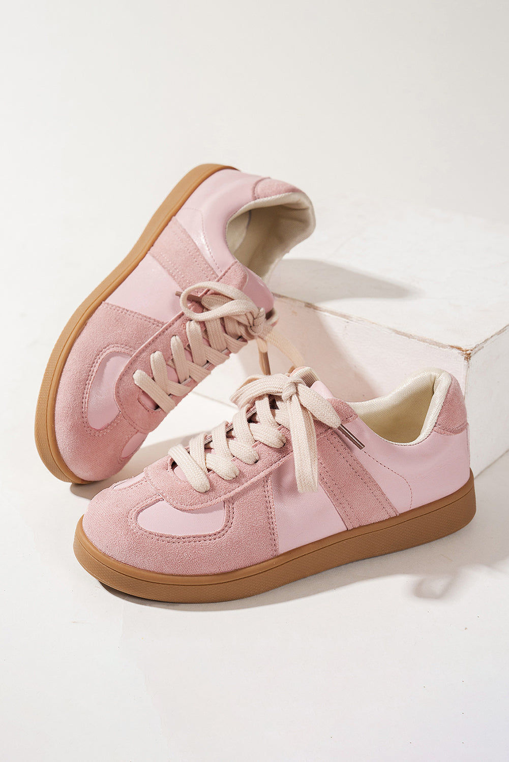 Raina Two Tone Lace-up Sneakers