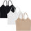 Thumbnail: PACT Women's Organic Cotton Everyday Cropped Camisole with Built-In Shelf Bra