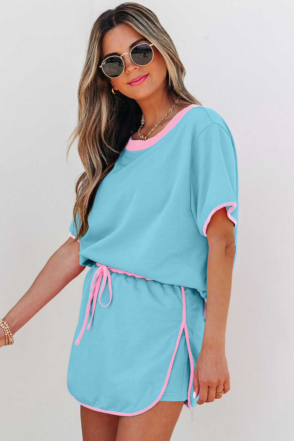 Thumbnail: Araceli Drop Shoulder Dress Set