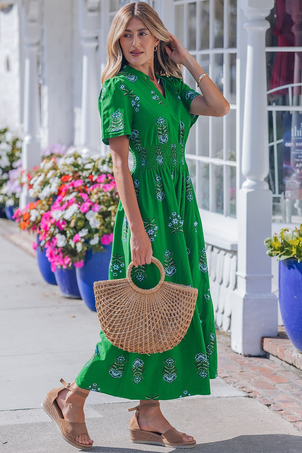 Thumbnail: Davina Ruffle Hem Maxi Dress