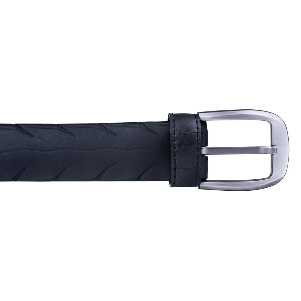 Thumbnail: Recycled Rubber Motorbike Tyre Vegan Belt (Large Buckle)
