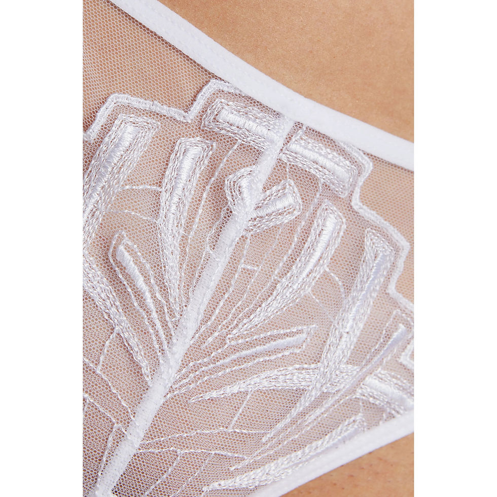 Thumbnail: Sheer Mesh Embroidery Bikini Panty Gorteks Angel