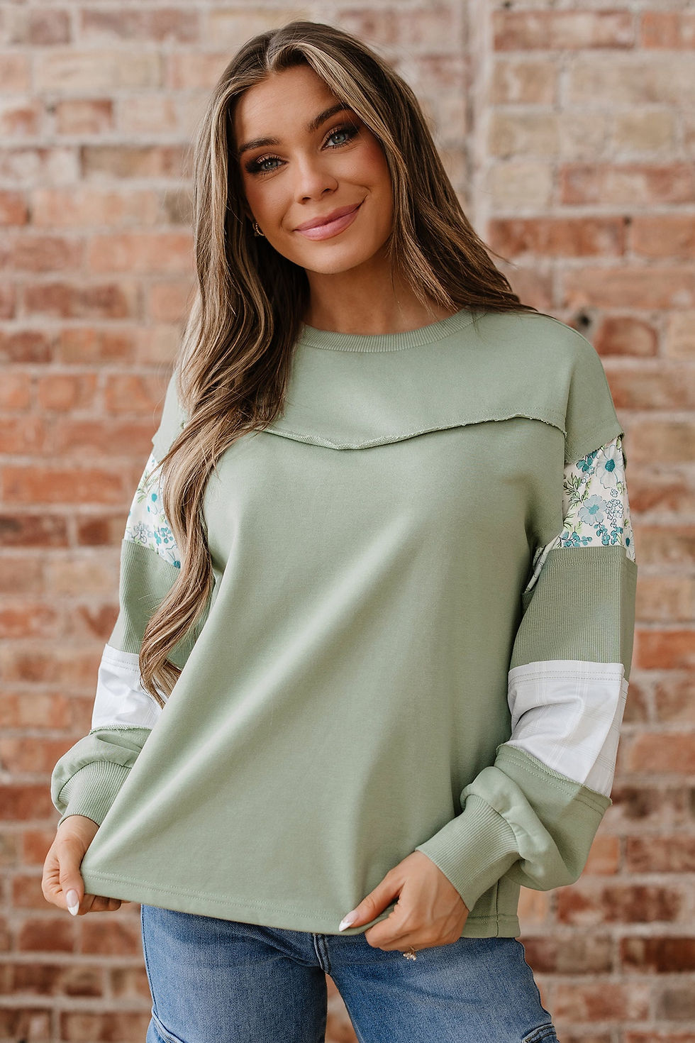 Thumbnail: Oaklee Relaxed French Terry Top
