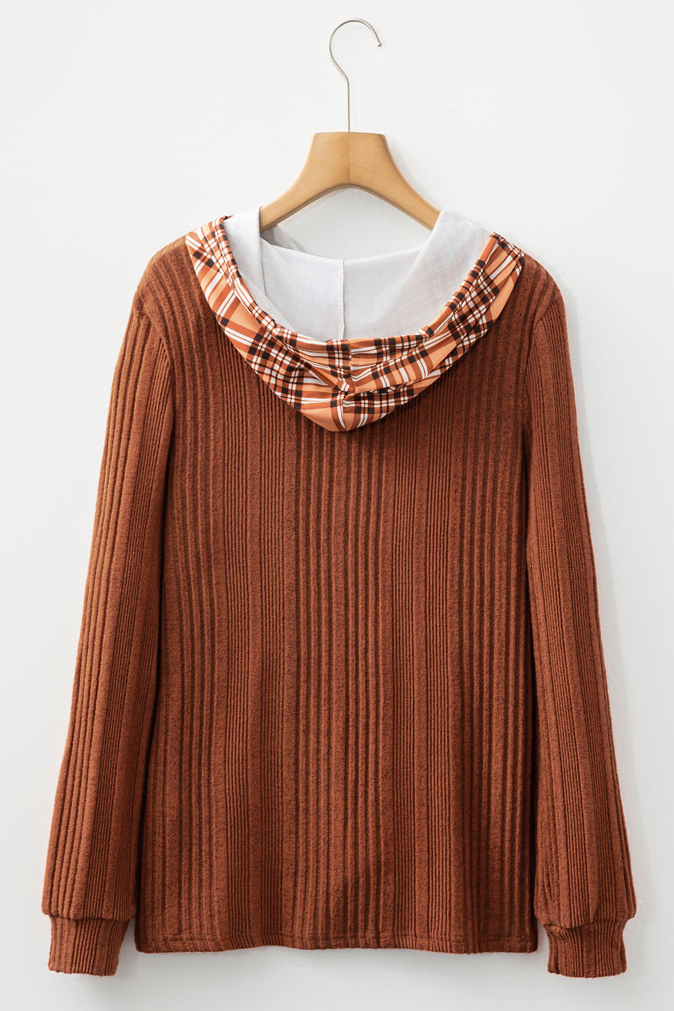 Thumbnail: Mya Knit Drawstring Hooded Top