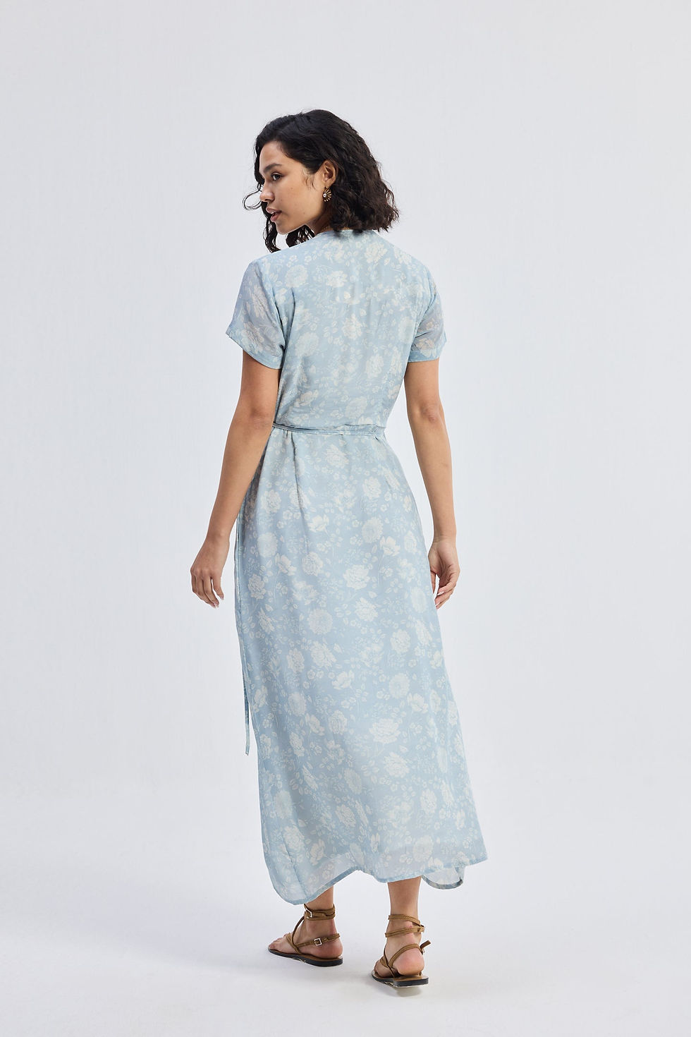 Thumbnail: Maxi Wrap Dress in Florals