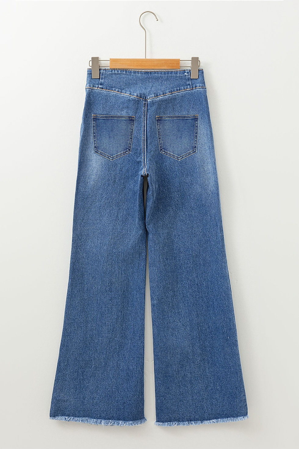 Thumbnail: Jaylani Raw Hem Flare Jeans