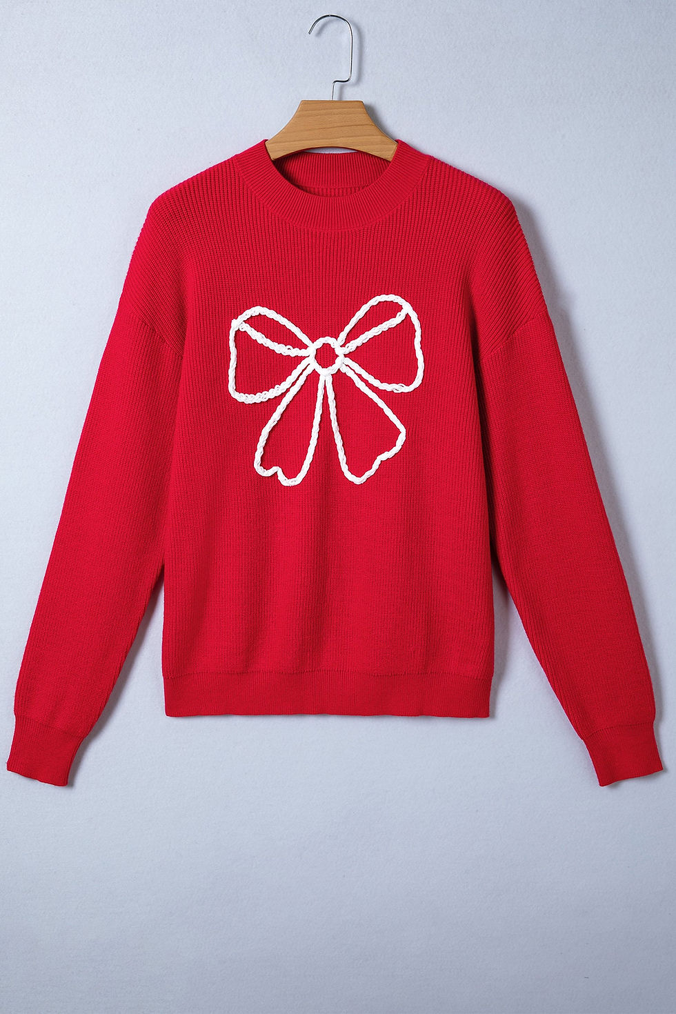 Thumbnail: Arya Embroidered Graphic Ribbed Sweater