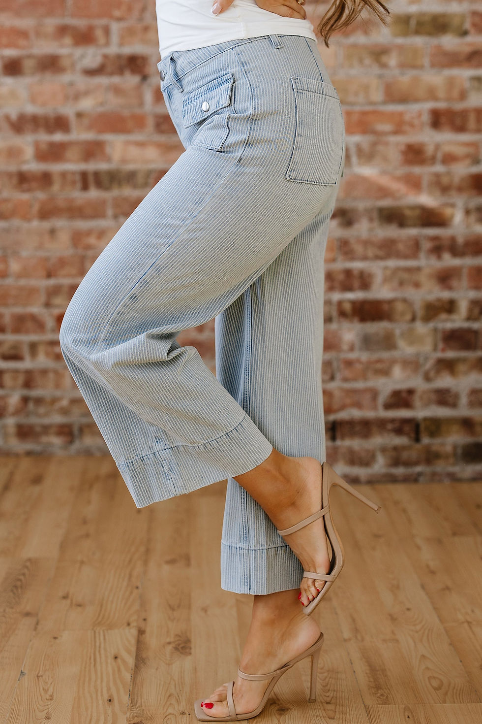 Thumbnail: Eve Hem Wide Leg Jeans