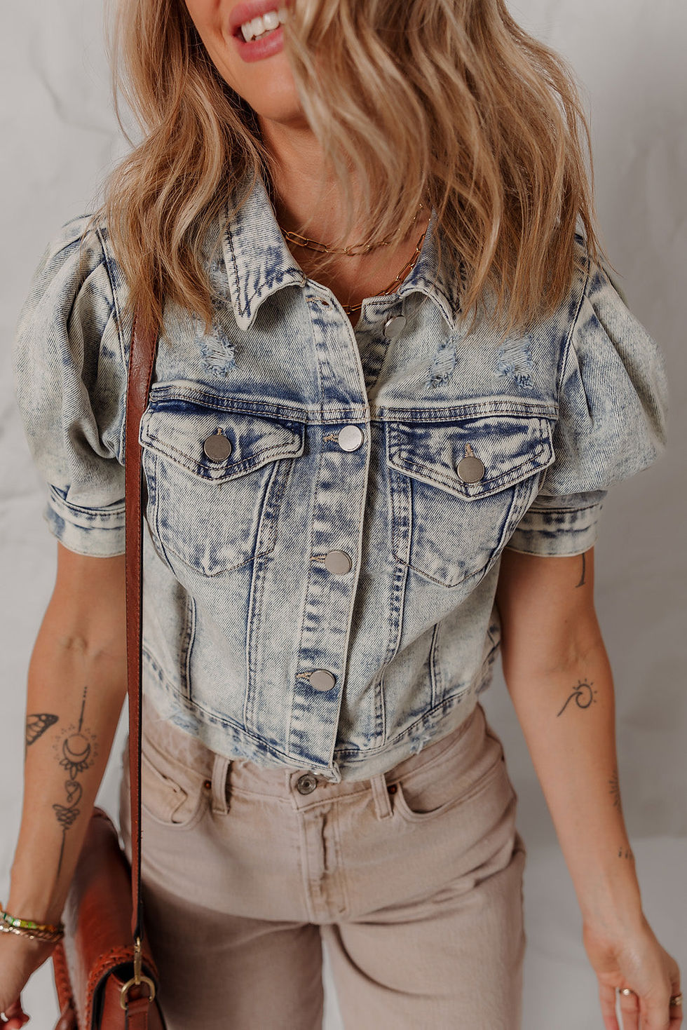 Thumbnail: Eleanor Chest Puff Sleeve Jacket