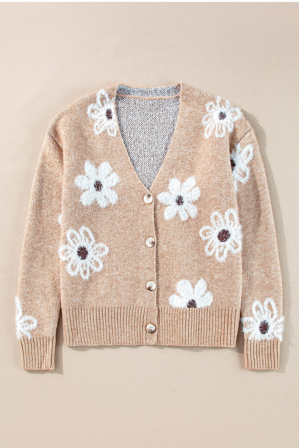 Thumbnail: Keily Print Knitted Up Cardigan