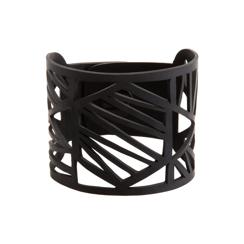 Paguro Upcycle Honeycomb Recycled Rubber Bracelet Eco Cuff