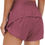 Thumbnail: THE GYM PEOPLE Women's High-Waisted Running Shorts with Mesh Liner