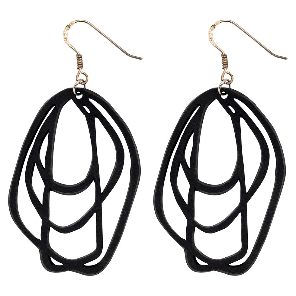 Thumbnail: Orion Recycled Rubber Earrings
