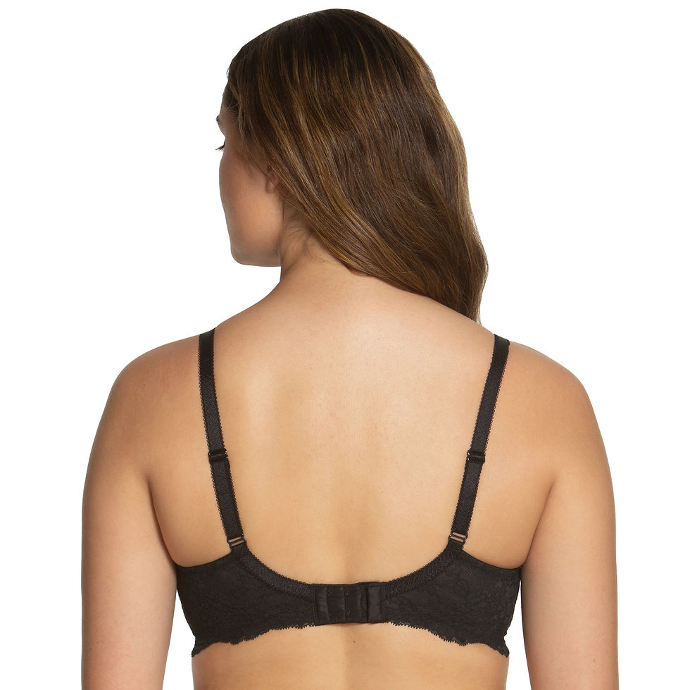 Thumbnail: Everyday Hidden Underwire Seamless Lace Minimizer Lena Black
