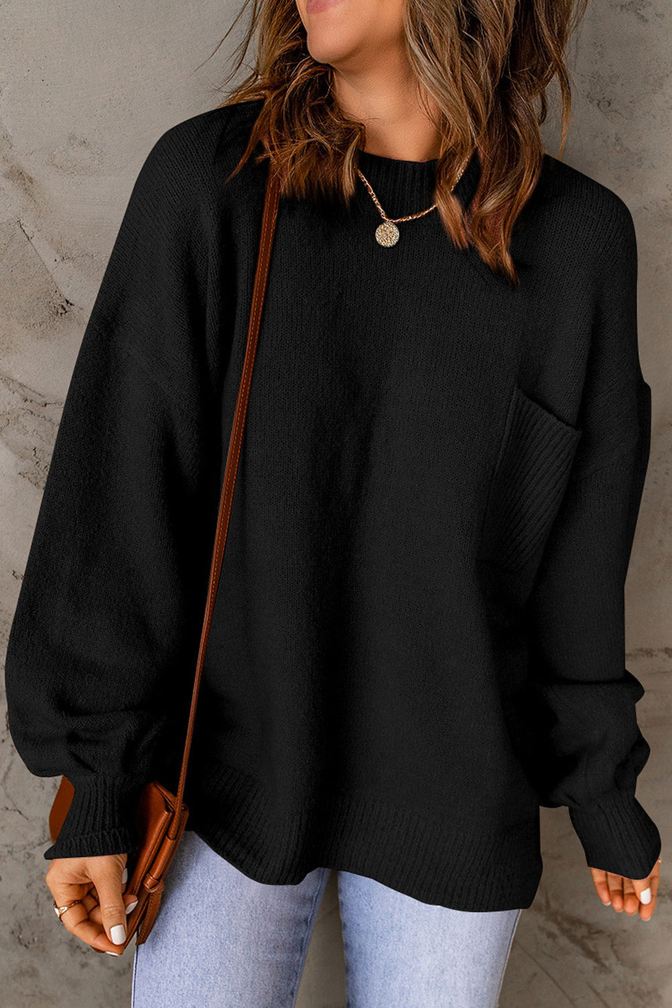 Thumbnail: Ella Color Puffy Sleeve Sweater