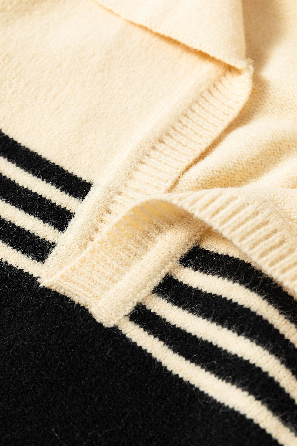 Thumbnail: Briella Colorblock Stripe Collared Sweater