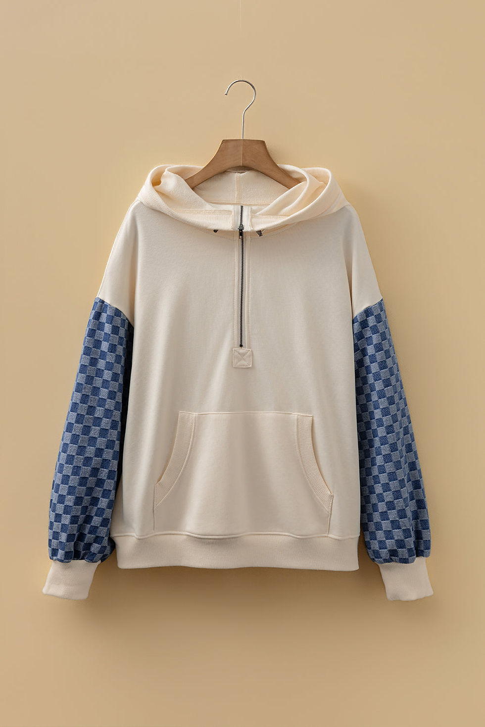 Thumbnail: Adalynn Kangaroo Half Zipper Hoodie