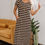 Thumbnail: Meilani Stripe T-shirt Maxi Dress