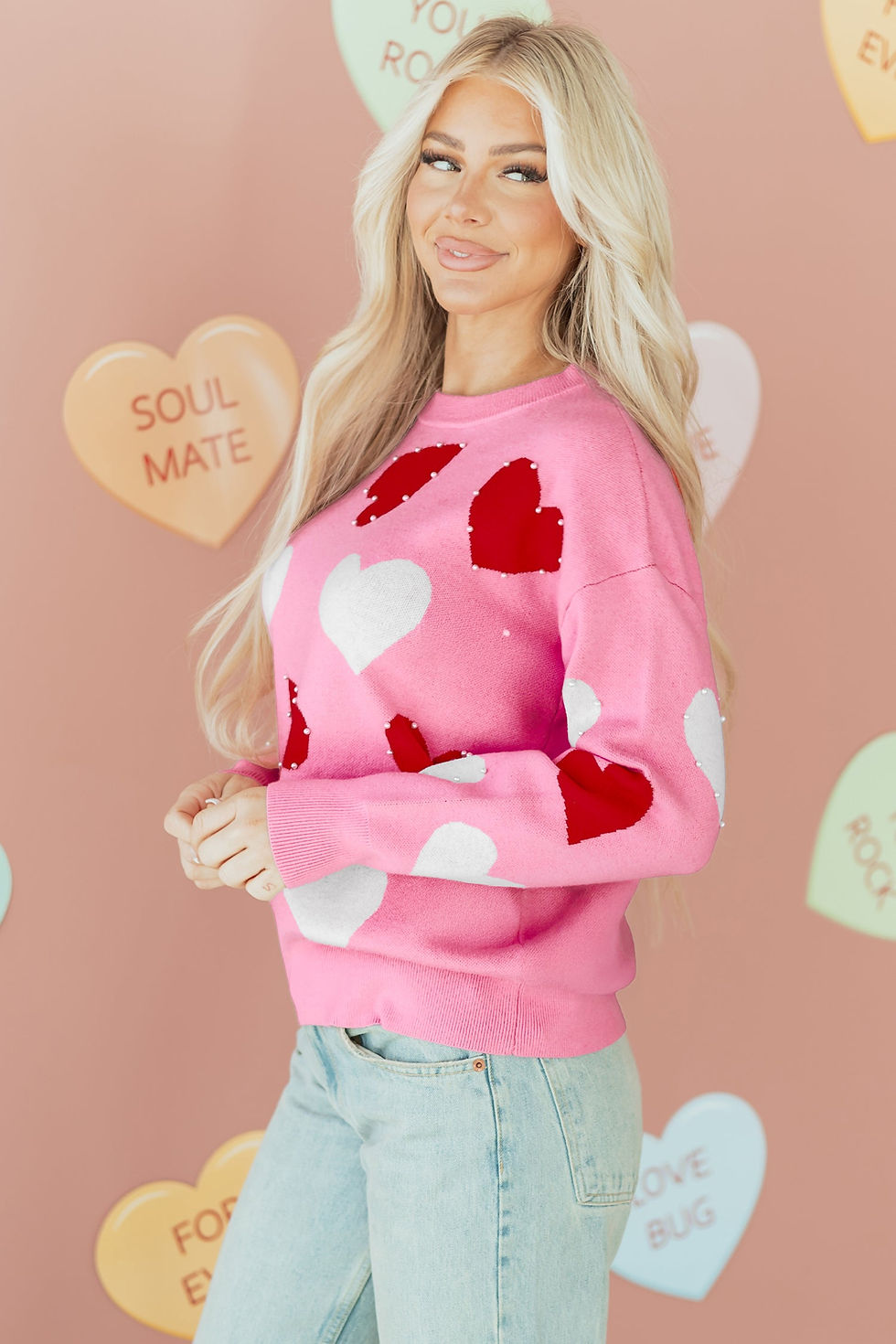 Thumbnail: Aliyah Pattern Valentines Day Sweater