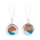 Thumbnail: Conture Recycled Wood Silver Dangle Earrings (6 Colours)