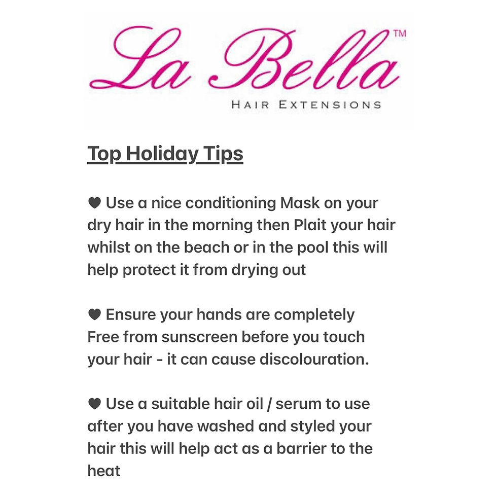 Top tips for hair extensions on holiday