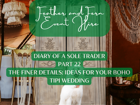 The Finer Details: Ideas For Your Boho Tipi Wedding
