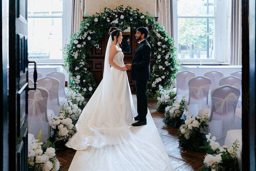 Royal station hotel newcastle ceremony flower meadows.jpg