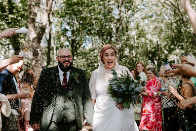 confetti wedding photo at at Baby Moon