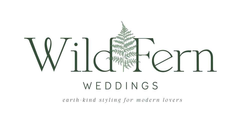 Wild Fern Weddings Logo, North East Wedding Stylist