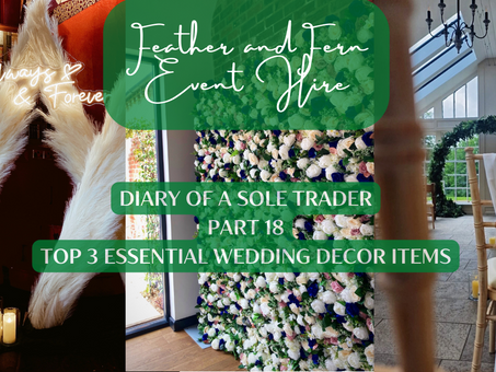 Top 3 Essential Wedding Decor Items