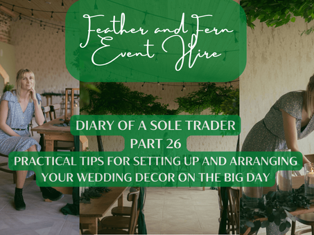 Practical Tips for Setting Up and Arranging Your Wedding Decor on the Big Day
