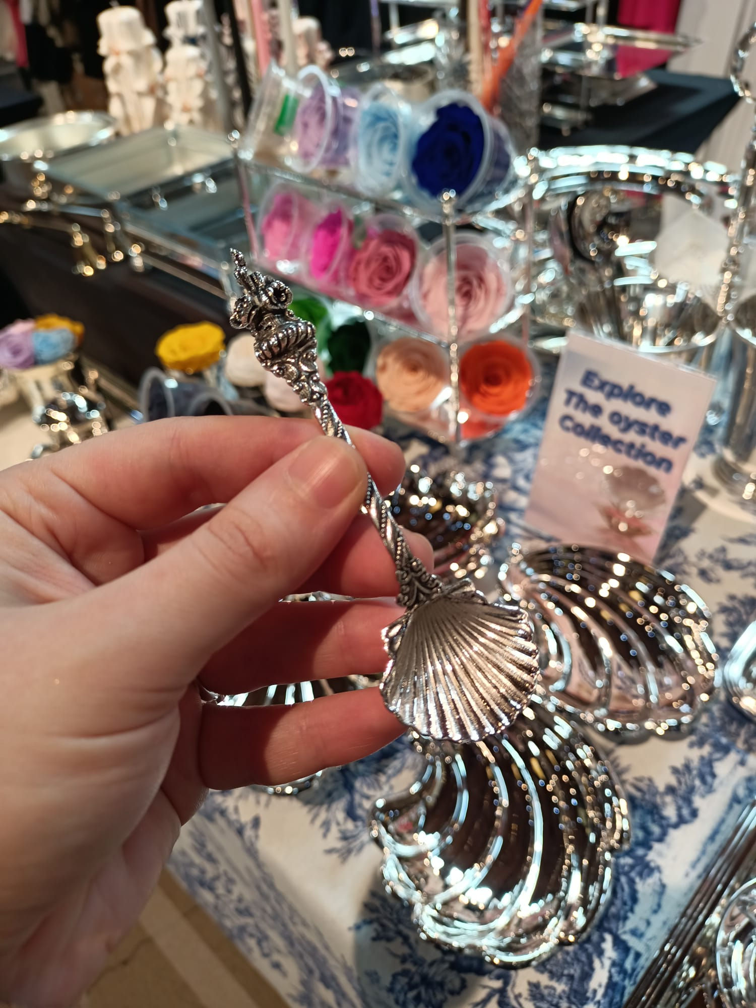 GÜMÜŞ İSTİRİDYE MODEL KAŞIK/LOKUMLUK