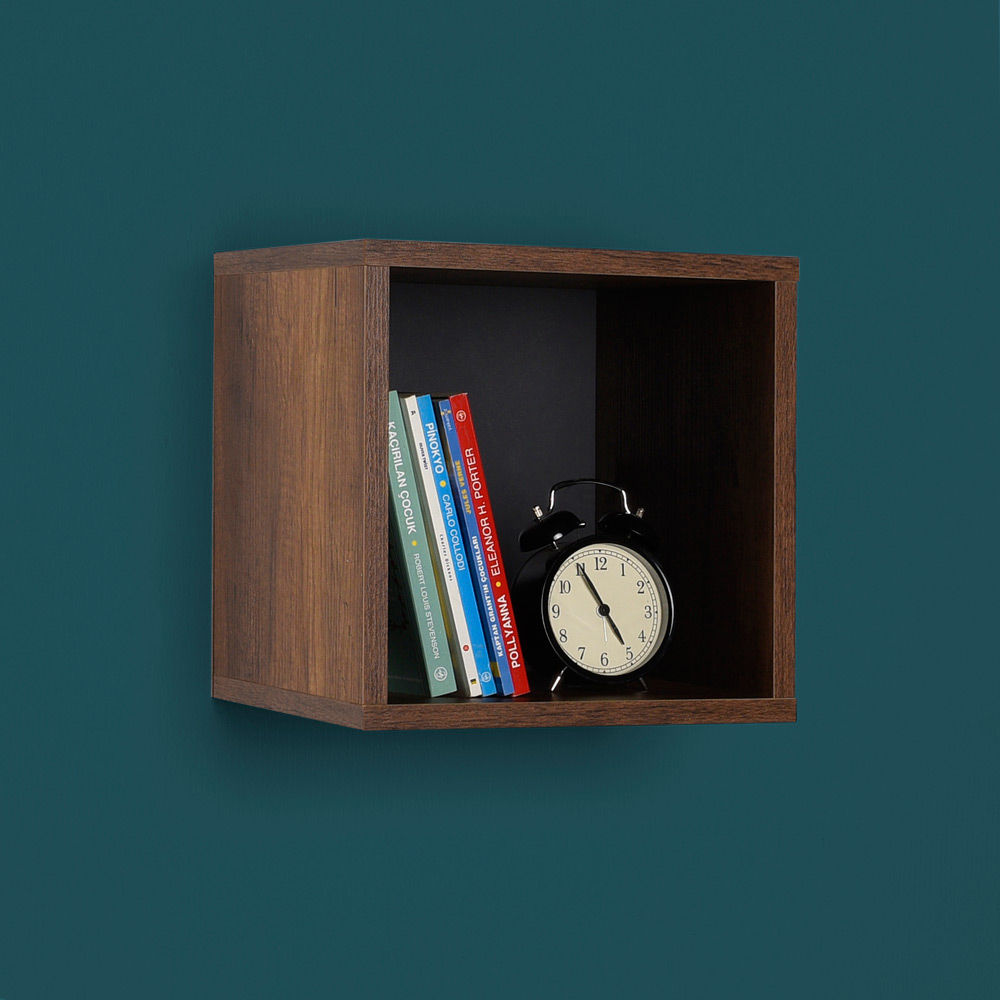 קיובי - AF033 אגו אוסלו חום כהה OO- מדף קוביה