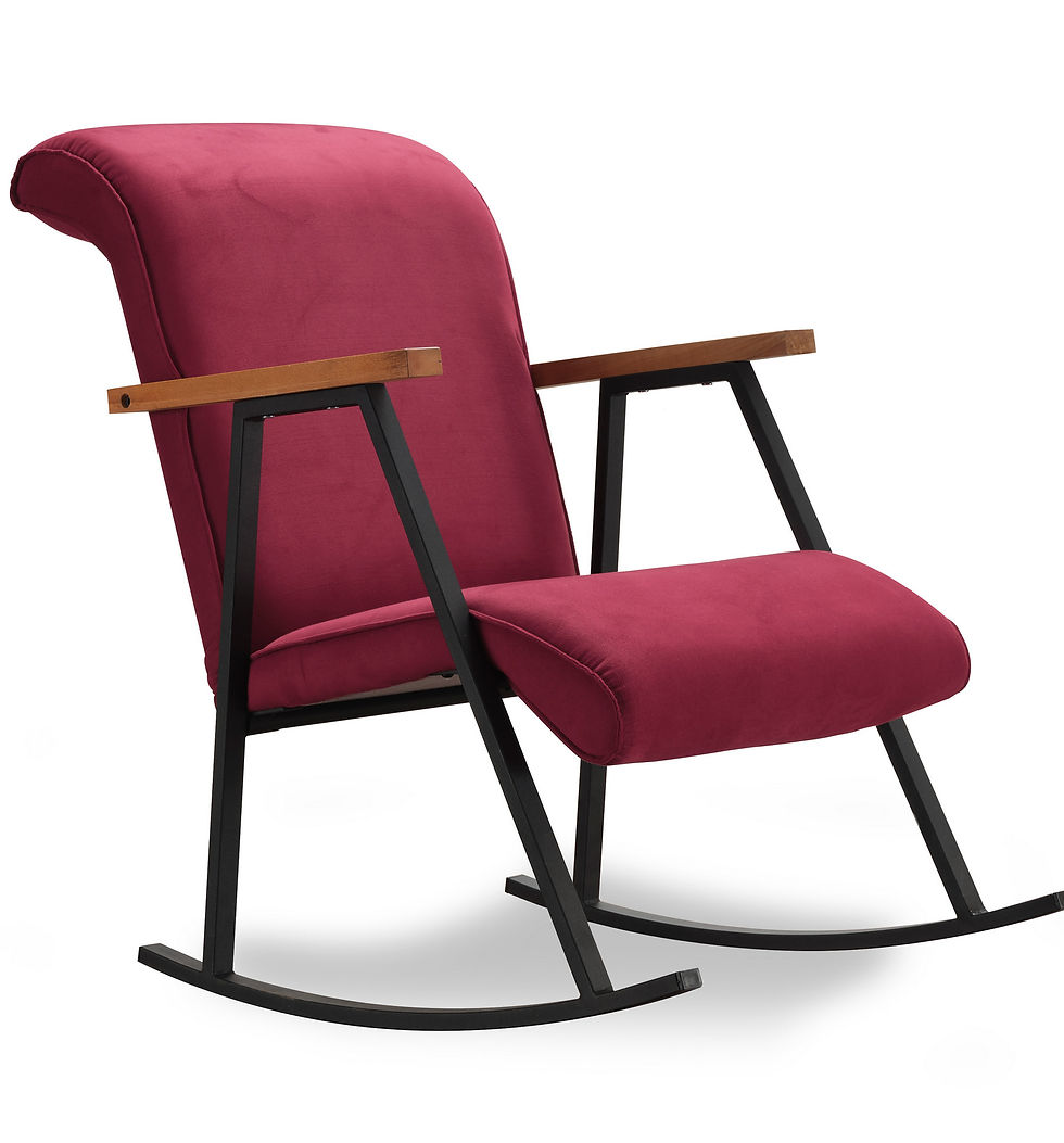 תמונה ממוזערת: Yoka Maroo - כורסת נדנדה - צבע בורדו - משלוח חינם