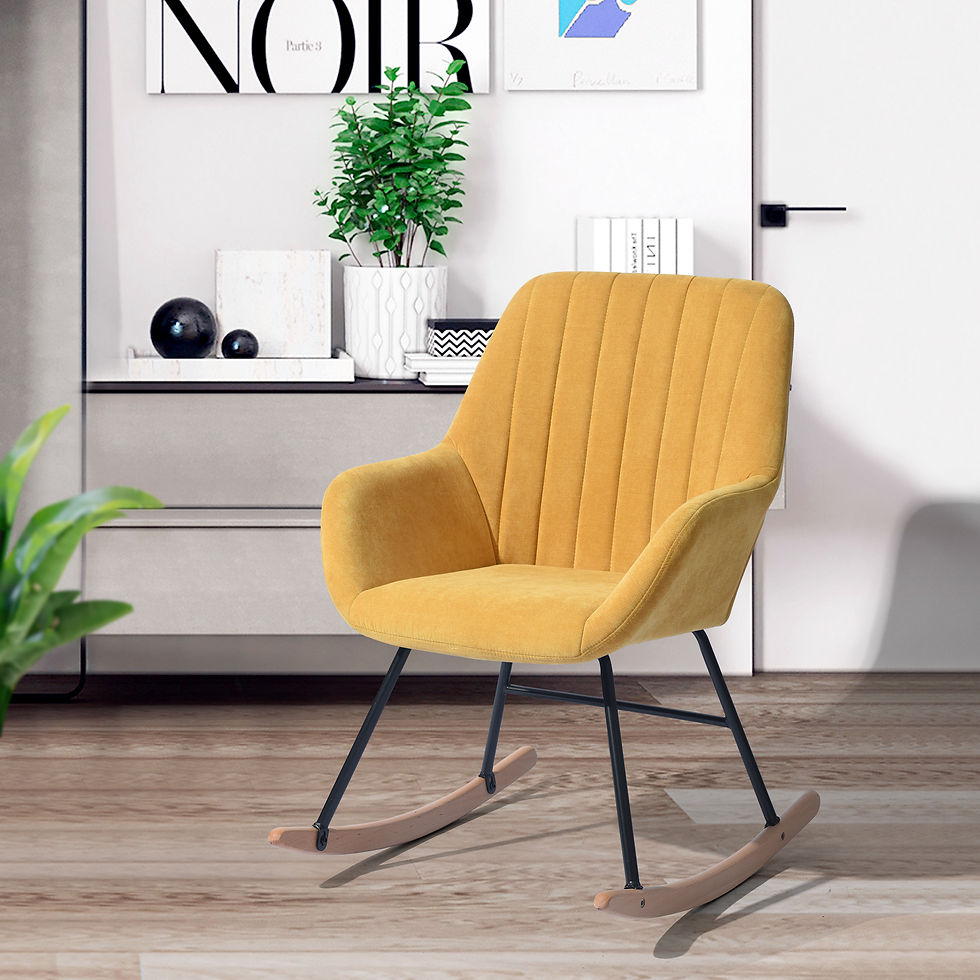 תמונה ממוזערת: BURKS YELLOW - כורסת נדנדה