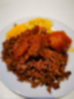 Waakye (Rice & Beans) with Sauce