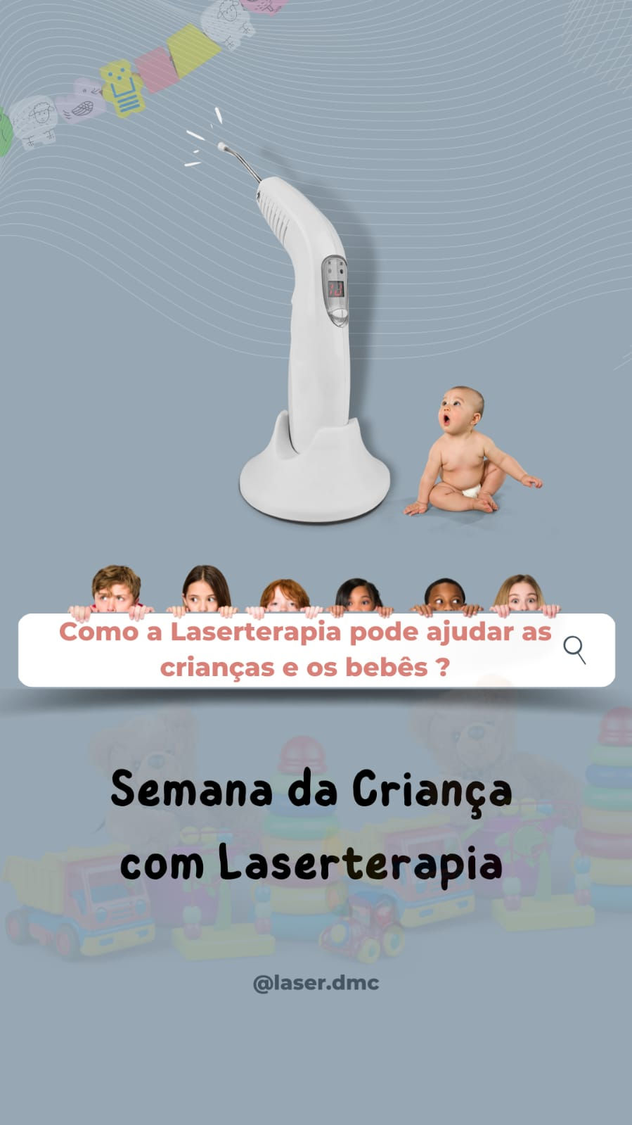 Como o Laser pode ajudar nos atendimentos com bebês e crianças ?