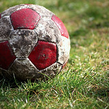 昔ながらのサッカーボール