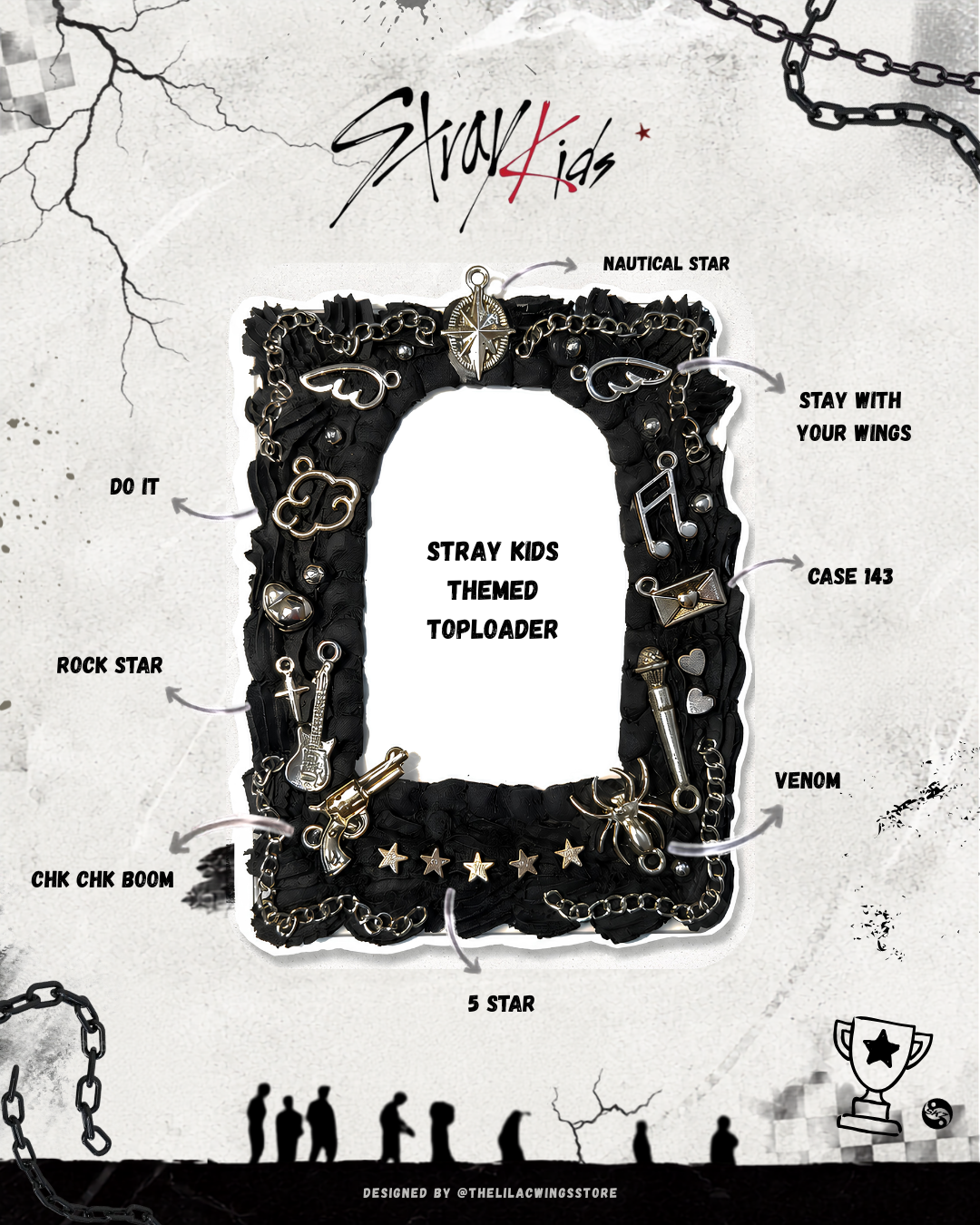 Stray Kids Themed Decoden Toploader