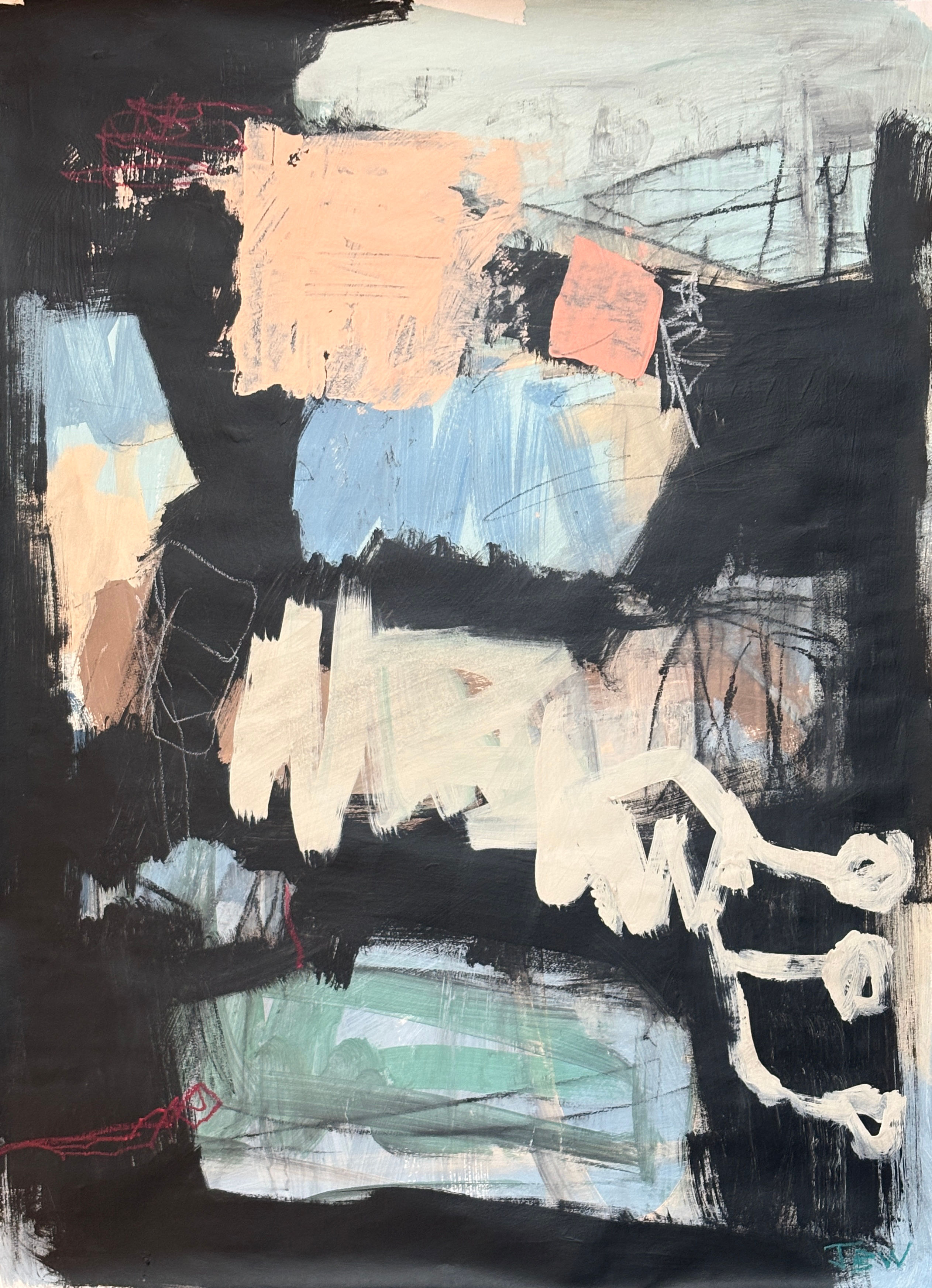 Original Abstract Artwork on Paper