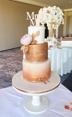 Rose gold ombre