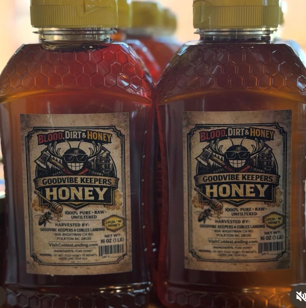 4 Bottles of honey