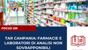 TAR Campania: Farmacie e Laboratori di Analisi Non Sovrapponibili