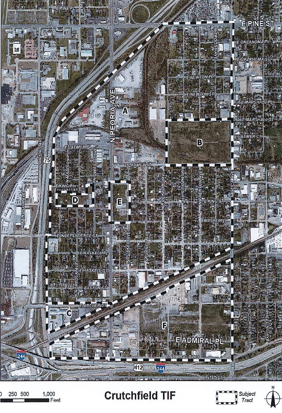 Crutchfield TIF map