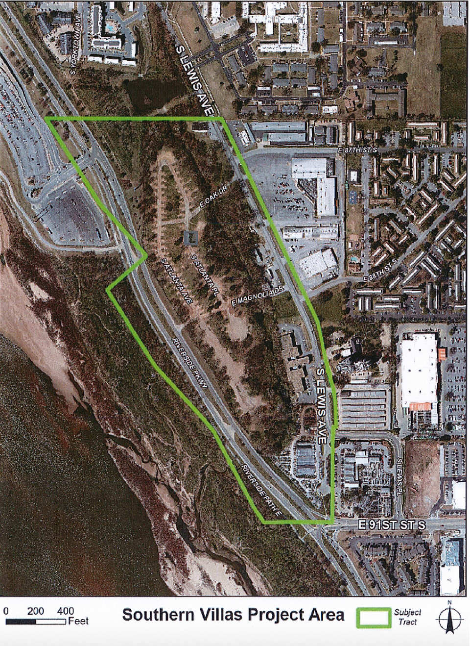 Southern Villa TIF map