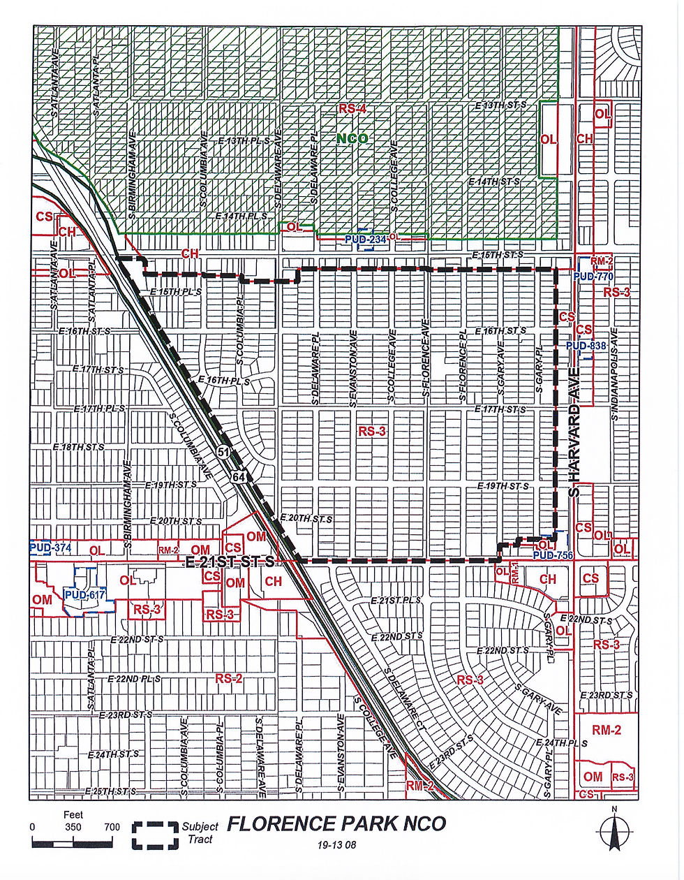 Florence Park Neighborhood Proposed Neighborhood Character Overlay map